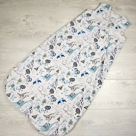 Loulou Lollipop grey dinosaur print sleep sack. Size 18-36 months