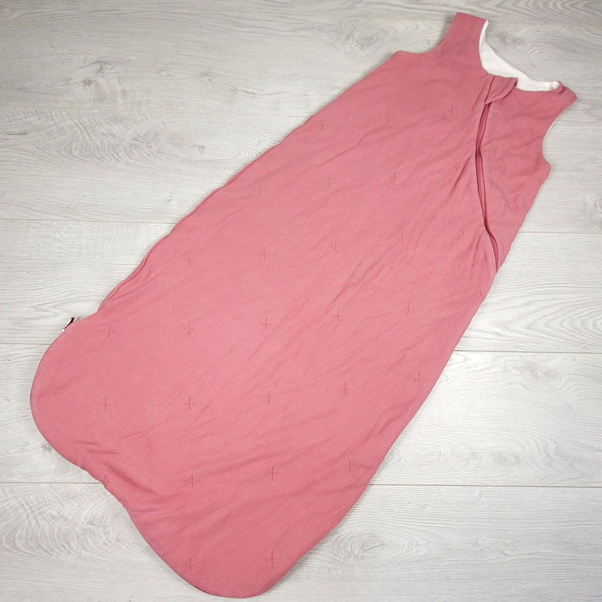 Loulou Lollipop pink waffle knit sleep sack. Size 18-36 months