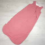 Loulou Lollipop pink waffle knit sleep sack. Size 18-36 months