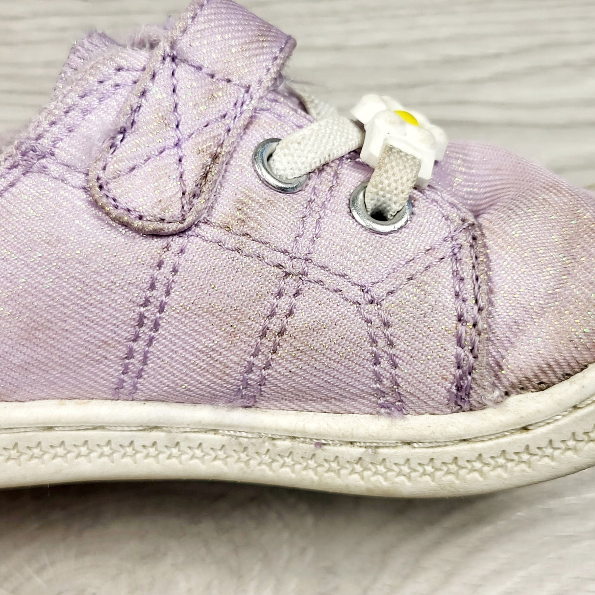 George purple sparkly shoes. Size 6