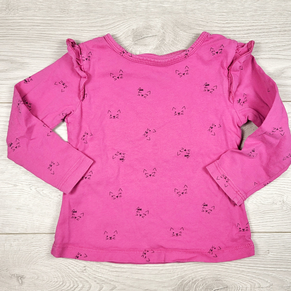 George pink top with cats. Size 2T