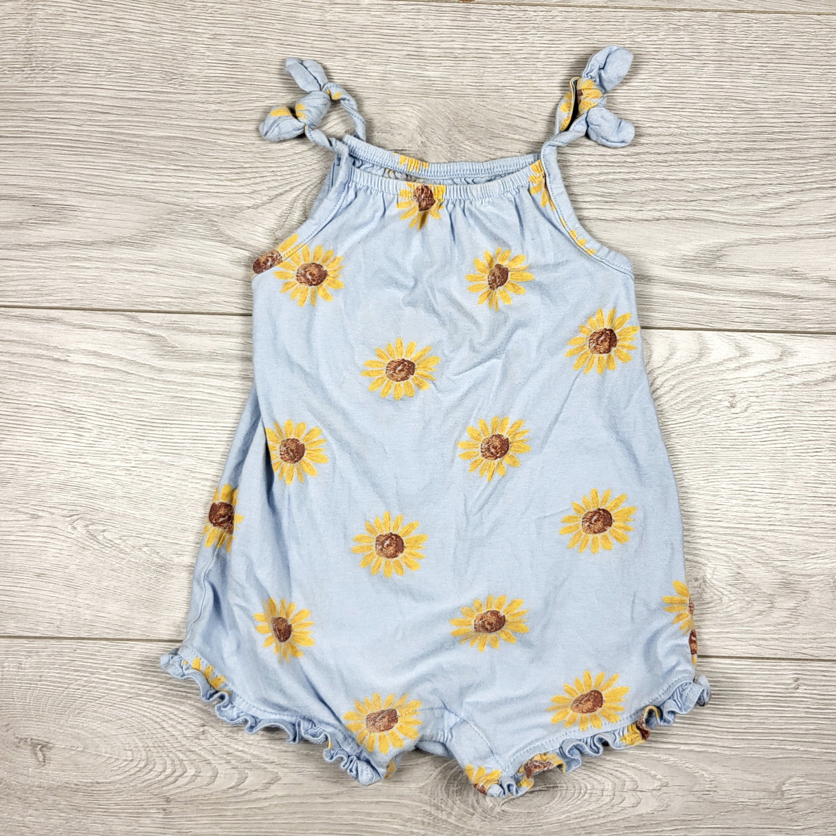 Old Navy blue floral print romper. Size 18-24 months