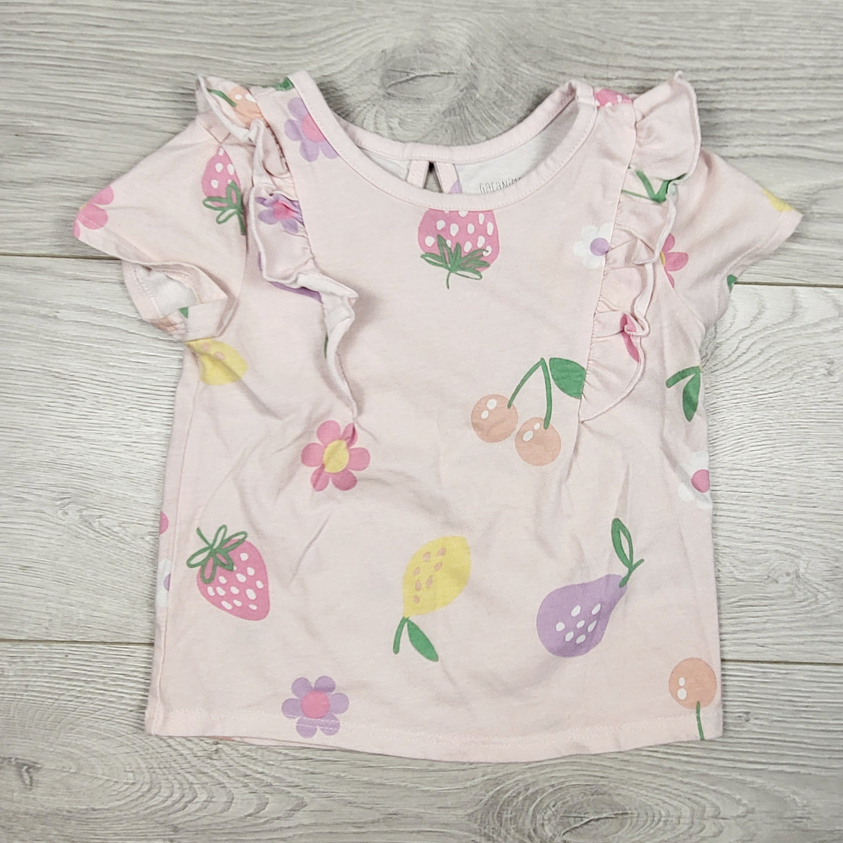 Garanimals pink top with fruit. Size 18 months