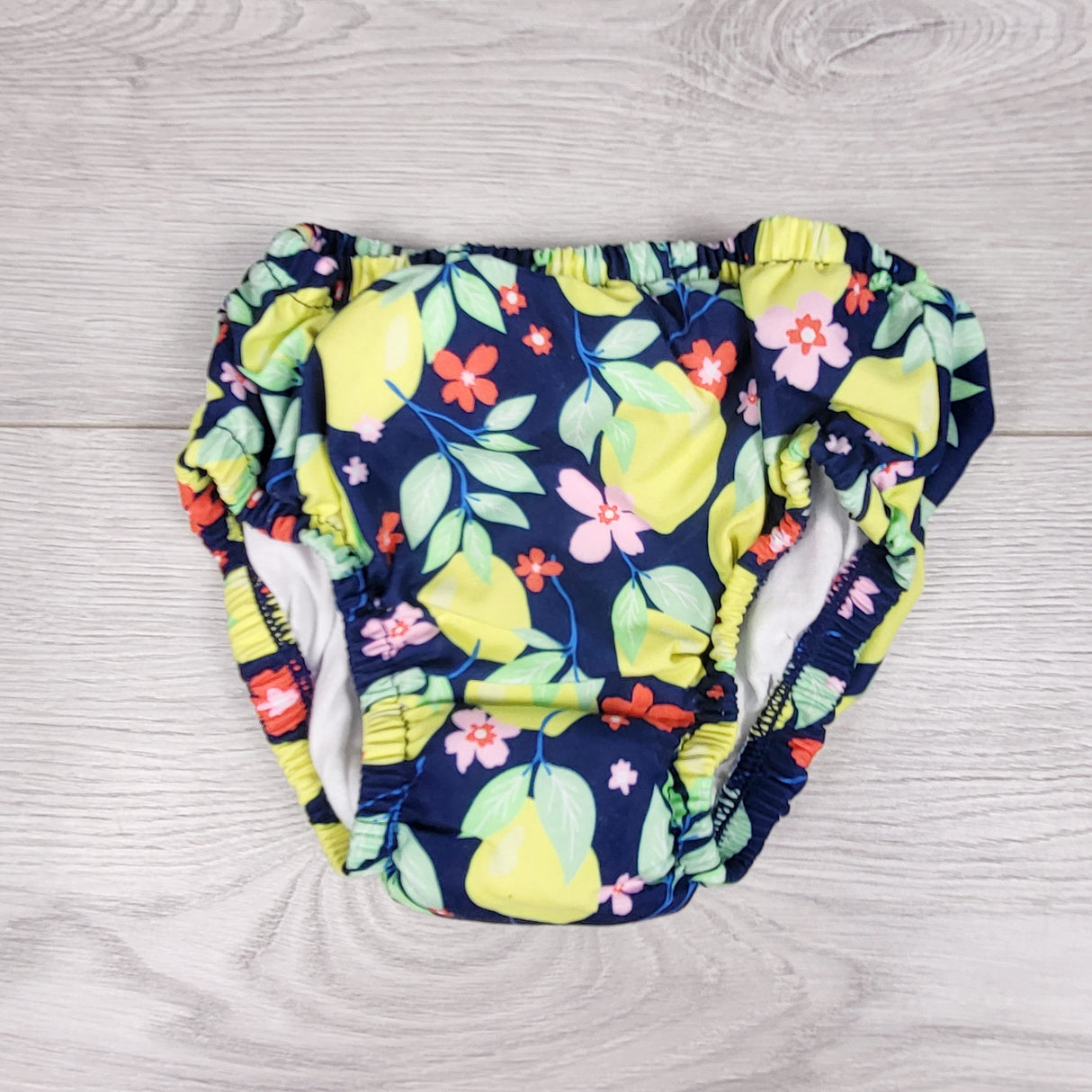 George navy swim diaper with pears. Size 18-24 months