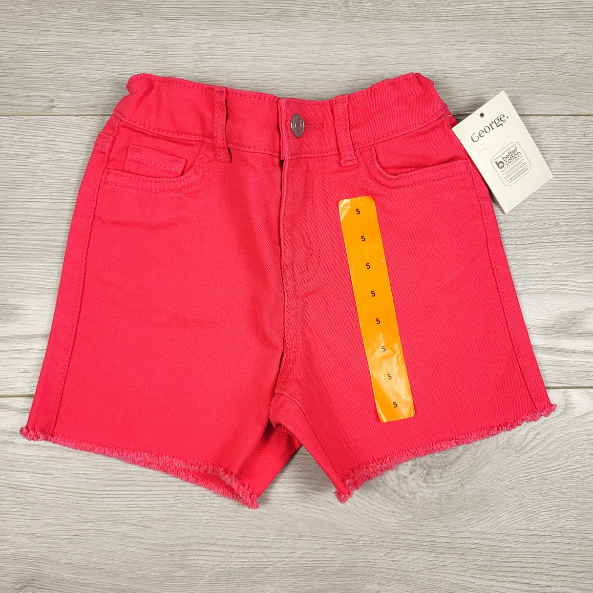 NEW - George pink denim shorts. Size 5T