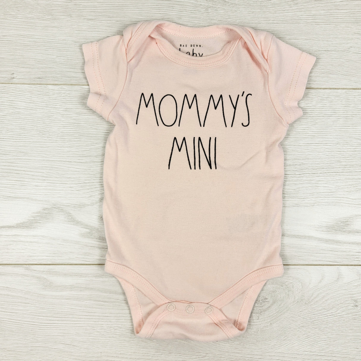 Rae Dunn pink "Mommy's Mini" bodysuit. Size 3-6 months