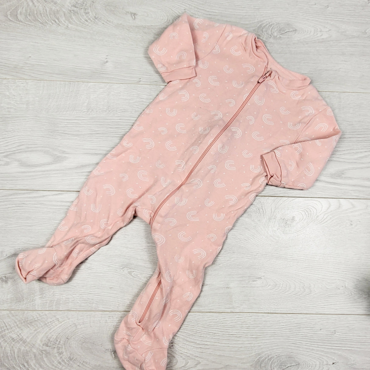 George pink zippered rainbow sleeper. Size 6-12 months