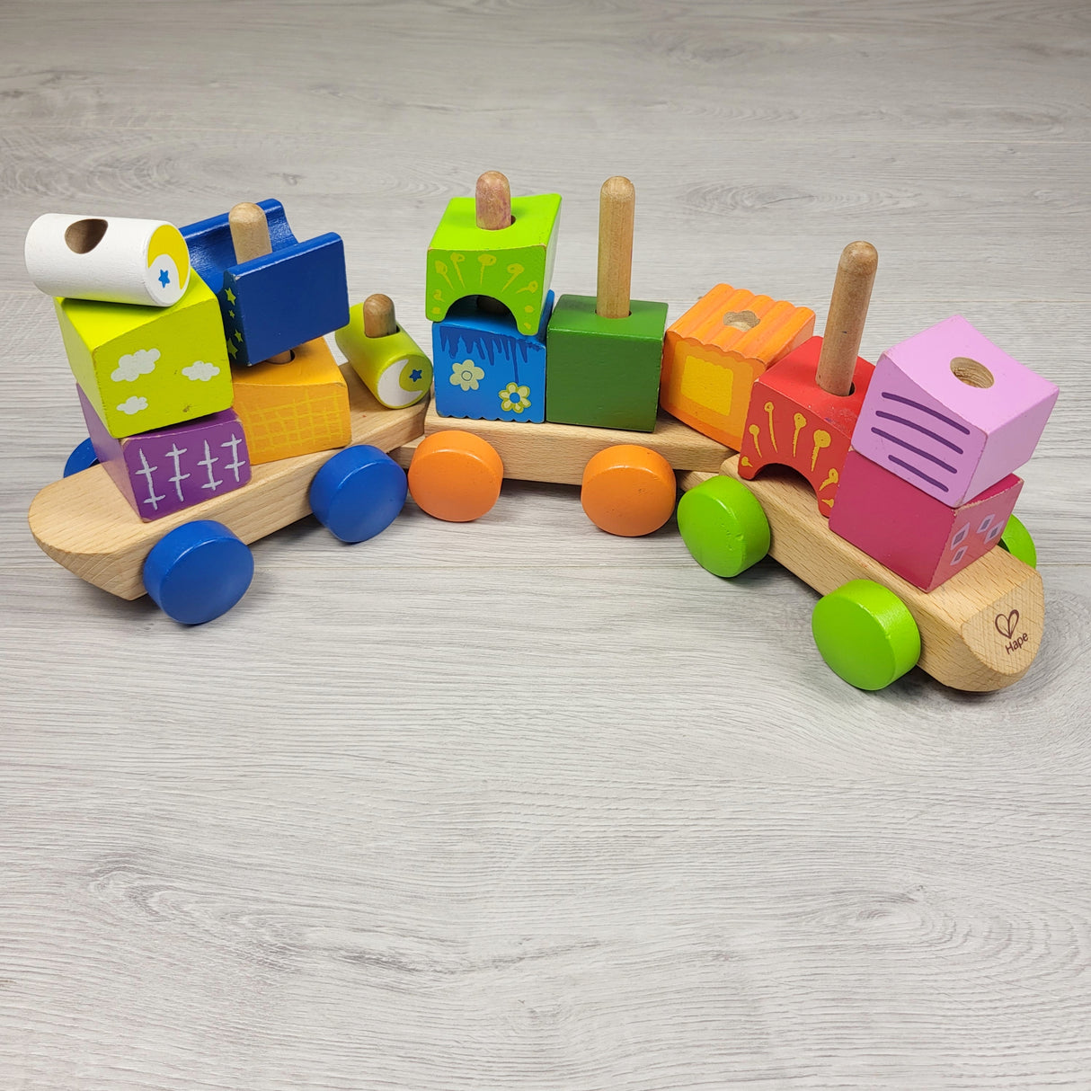 Hape wooden "Fantasia Blocks" stacking train