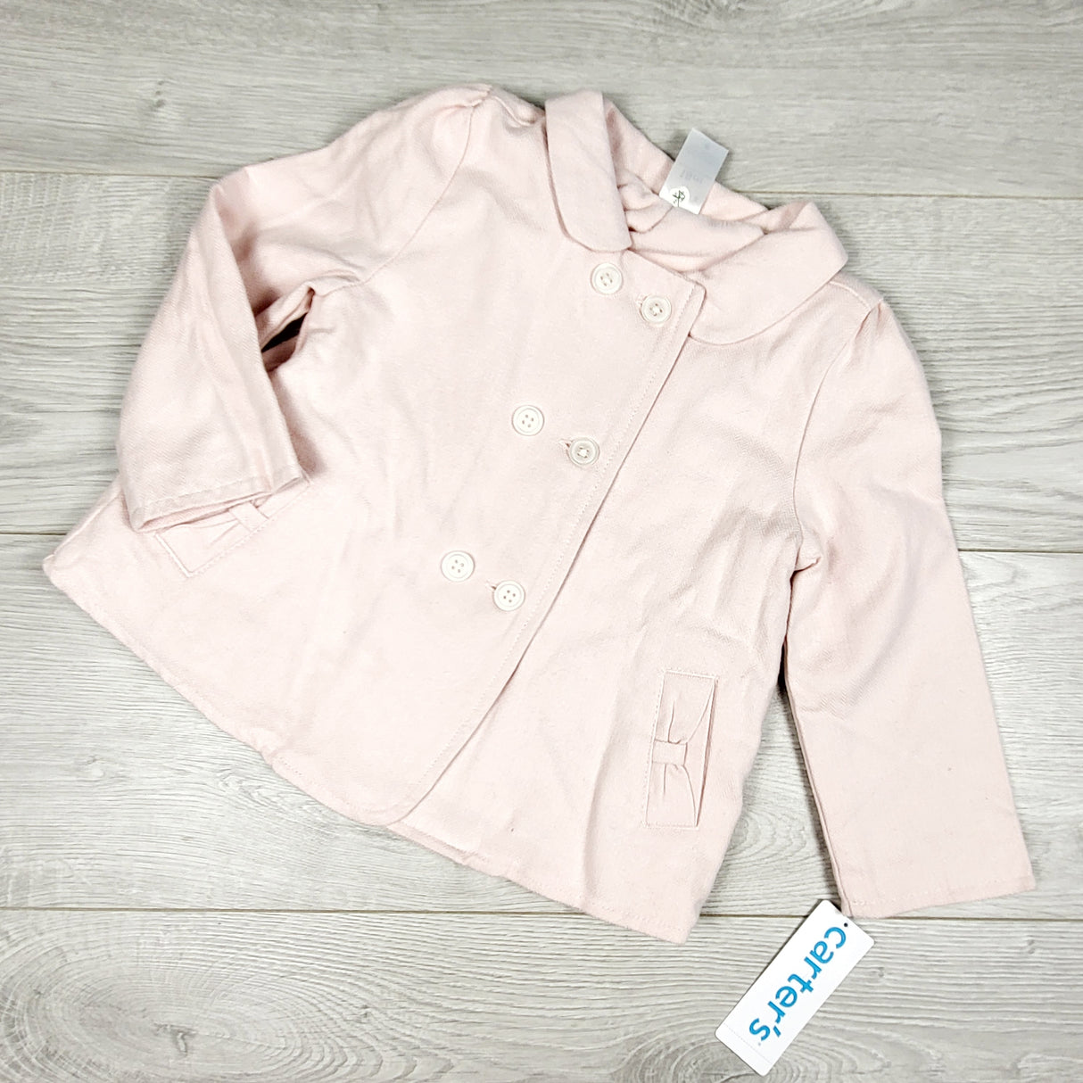 NEW - Carters pale pink coat. Size 18 months