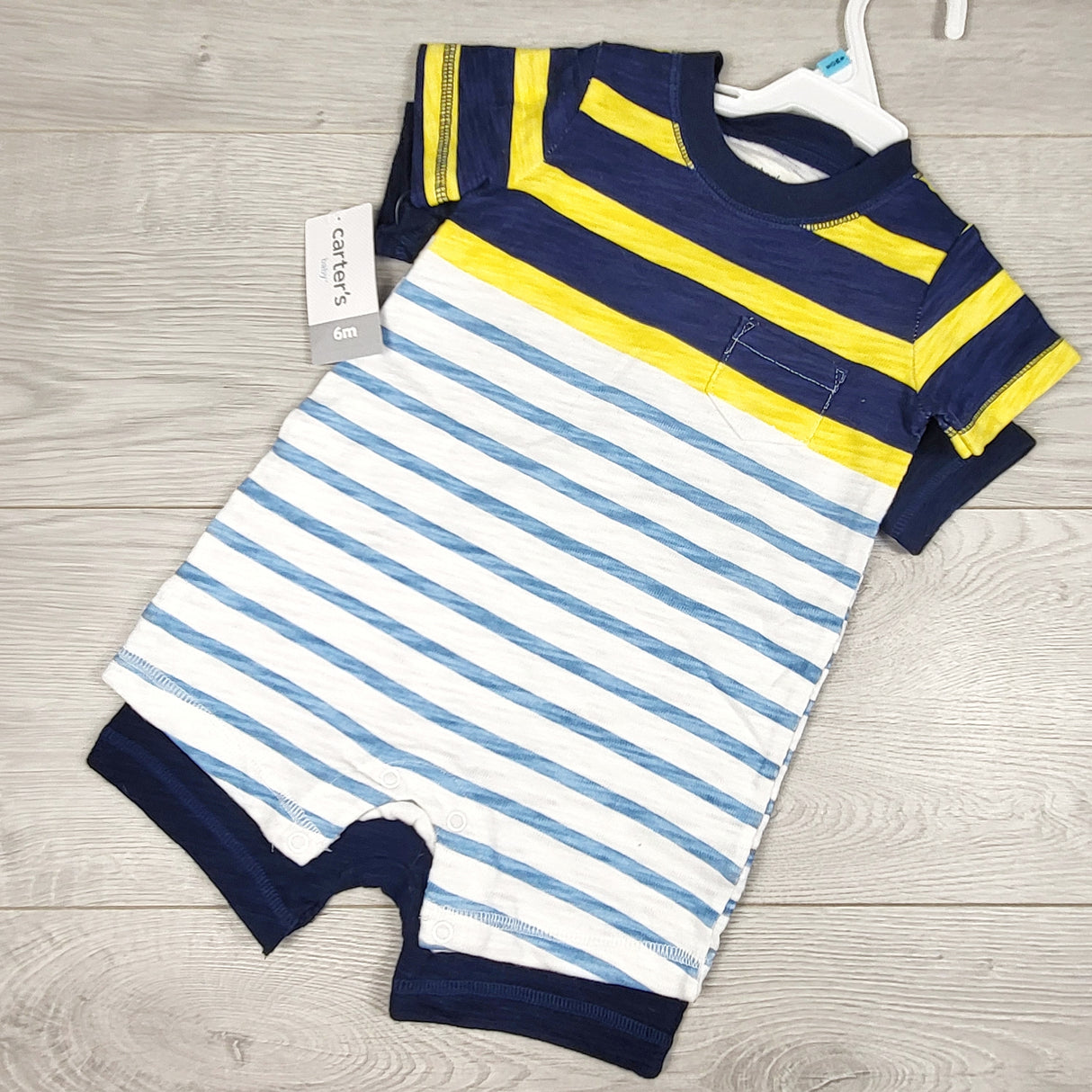 NEW - Carters 2pc romper set. Size 6 months