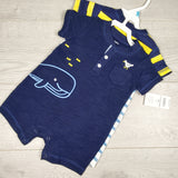NEW - Carters 2pc romper set. Size 6 months
