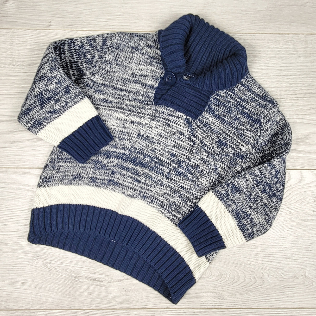 Joe blue marled pullover sweater. Size 6-12 months