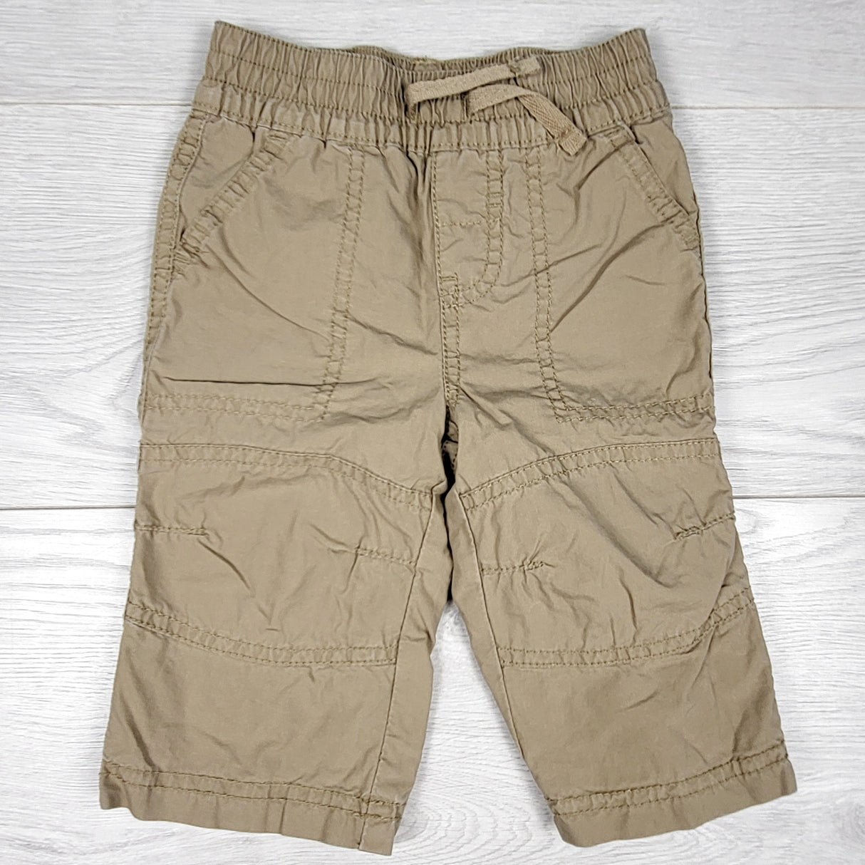 Joe tan pull-on twill pants. Size 3-6 months
