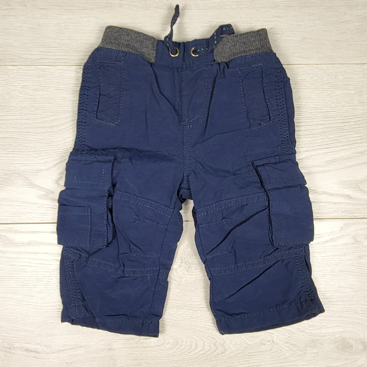 Joe navy pull-on cargo pants. Size 3-6 months