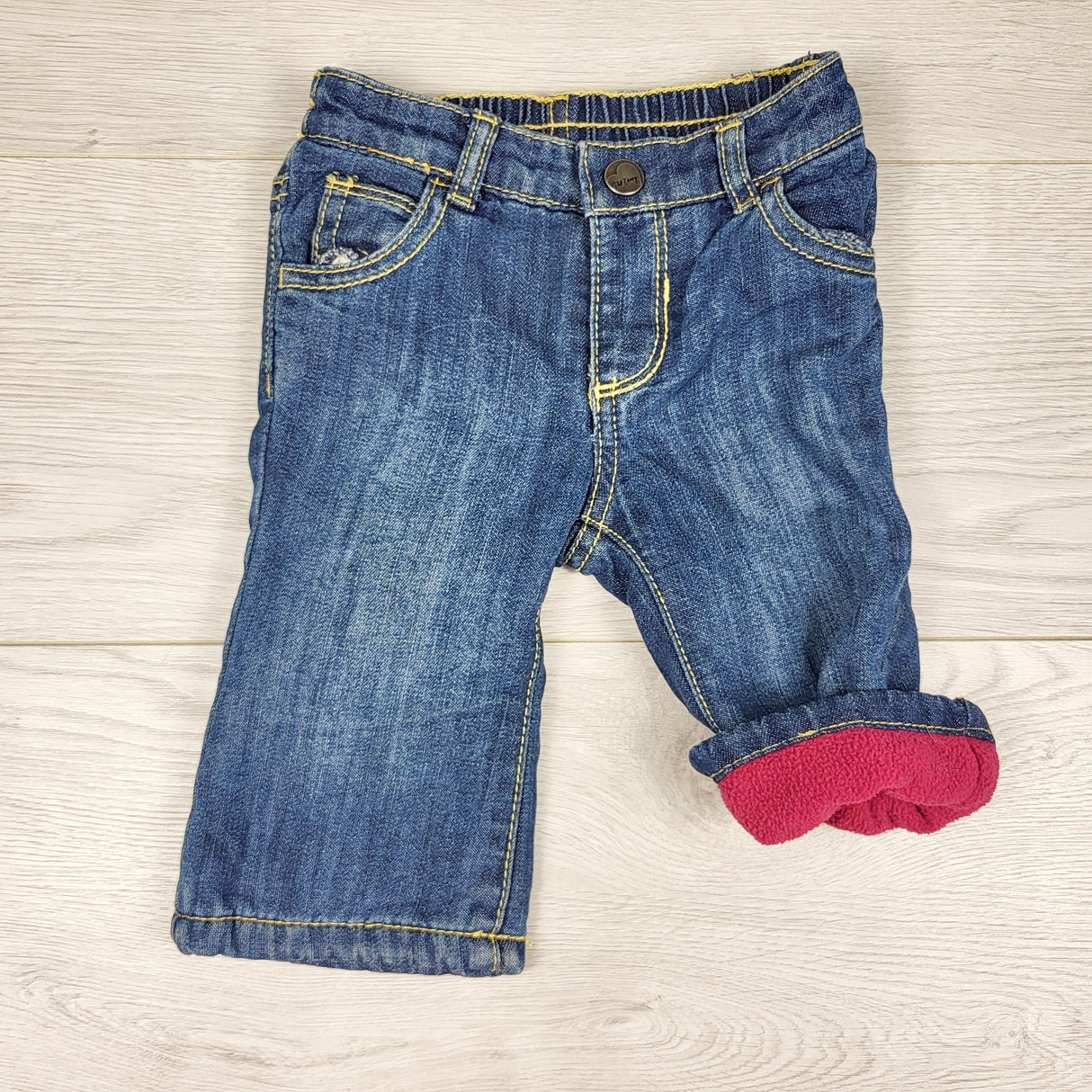 Old Navy fleece lined jeans. Size 3-6 months