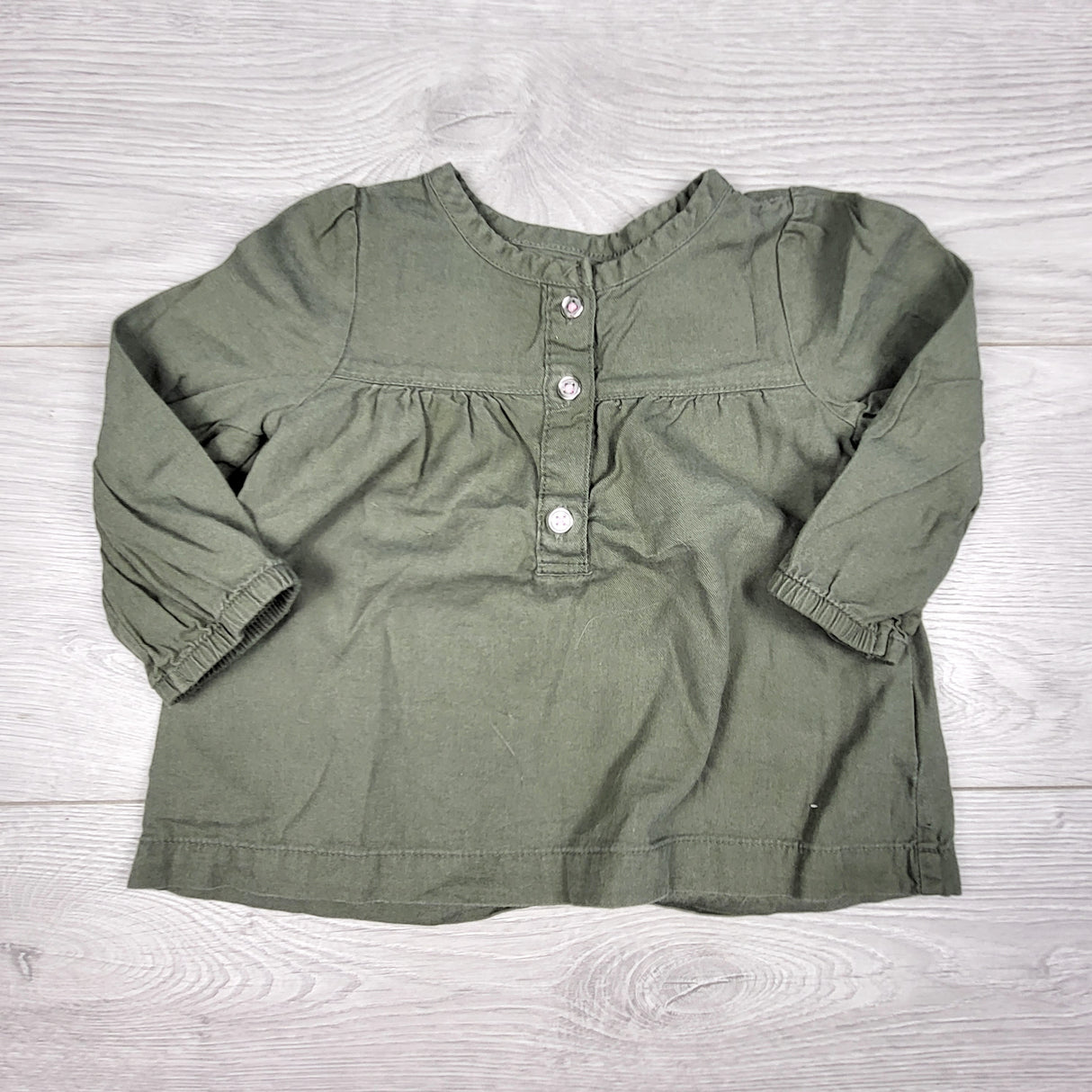 Simple Joys green top. Size 12 months