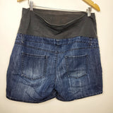 Thyme Maternity denim maternity shorts. Size XL