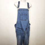 Paisley Sky denim maternity overalls. Size large