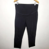 Ripe Maternity black capri dress pants. Size large