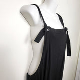 Ripe Maternity Black Poppy Linen Jumpsuit . Size large