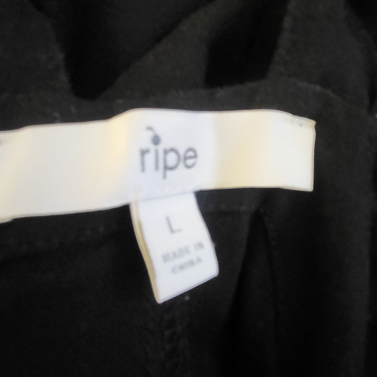 Ripe Maternity Black Poppy Linen Jumpsuit . Size large