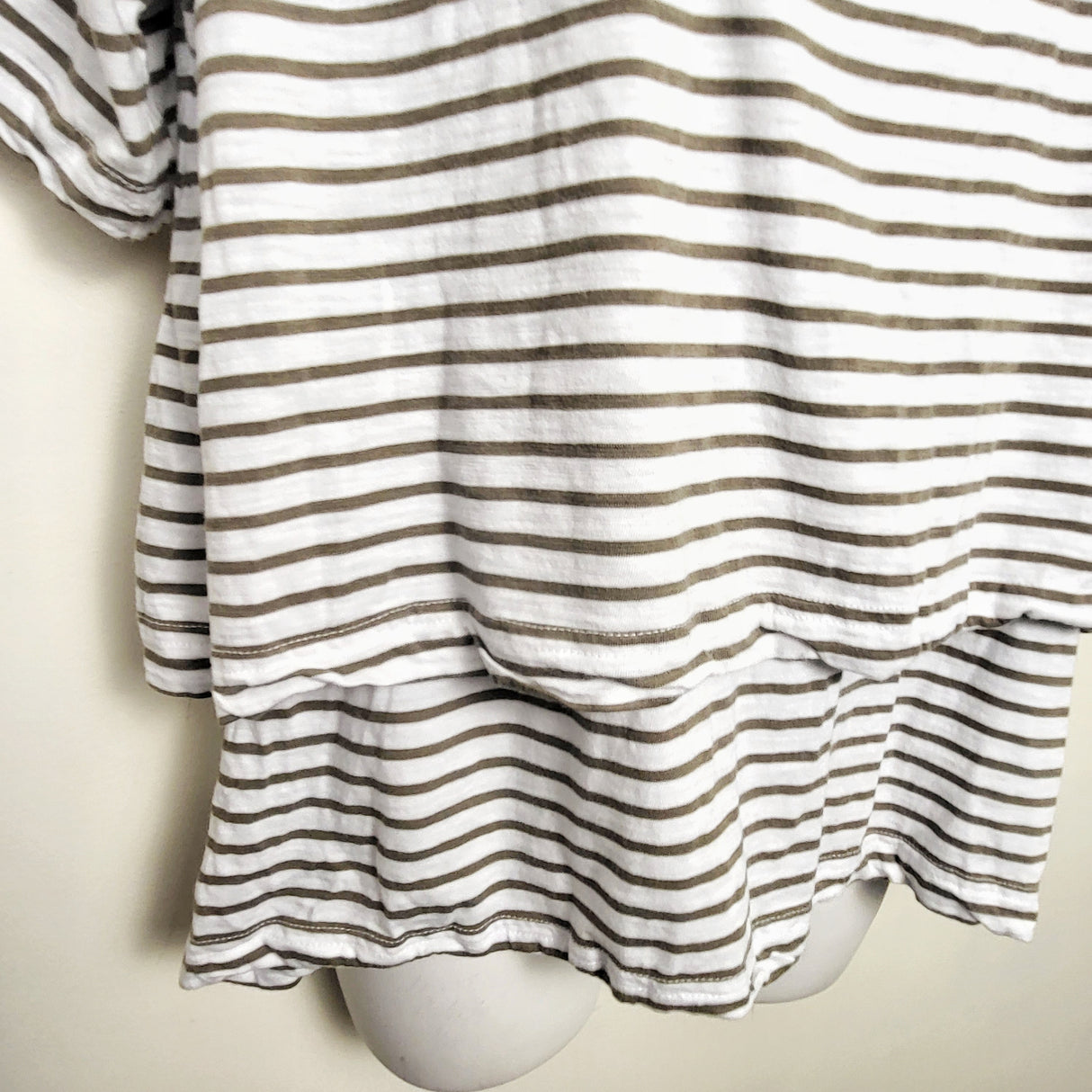 Ripe Maternity striped Claudette nursing tee. Size large