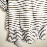 Ripe Maternity striped Claudette nursing tee. Size large