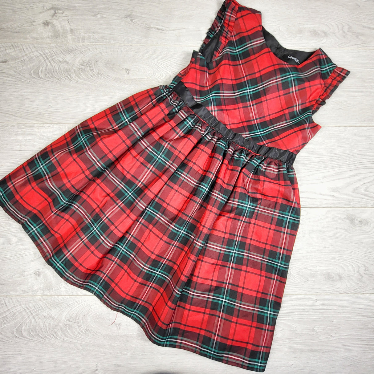 George red plaid dress. Size 10