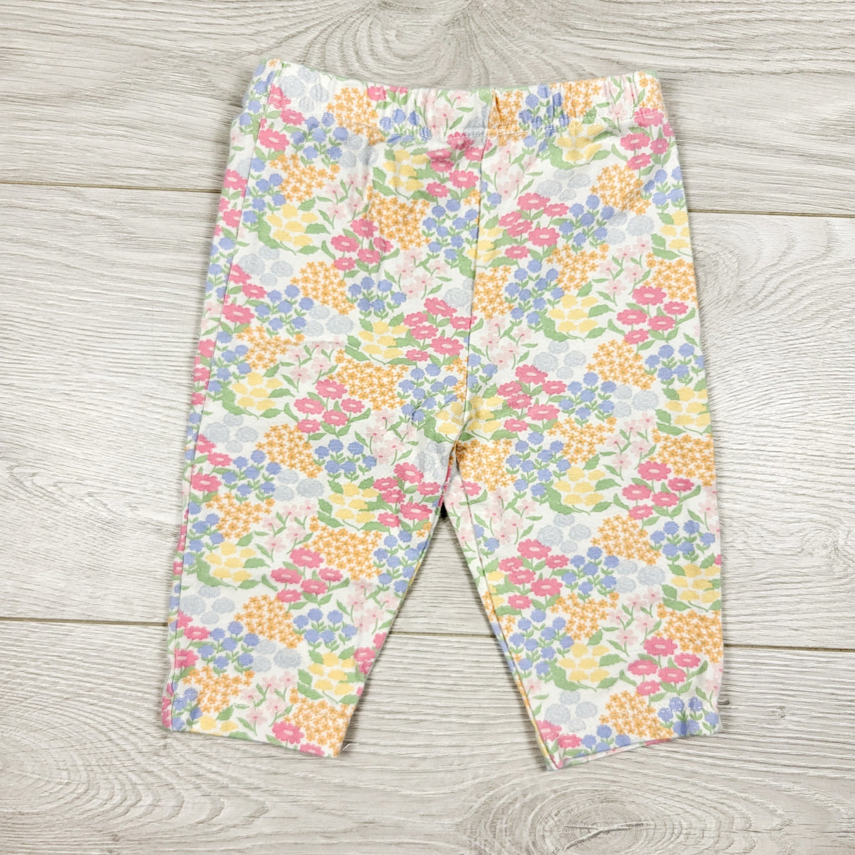 Floral print leggings. Size 3 months