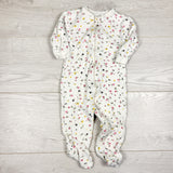 George white floral print zippered sleeper. Size 3-6 months