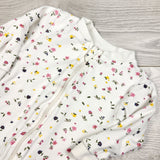 George white floral print zippered sleeper. Size 3-6 months