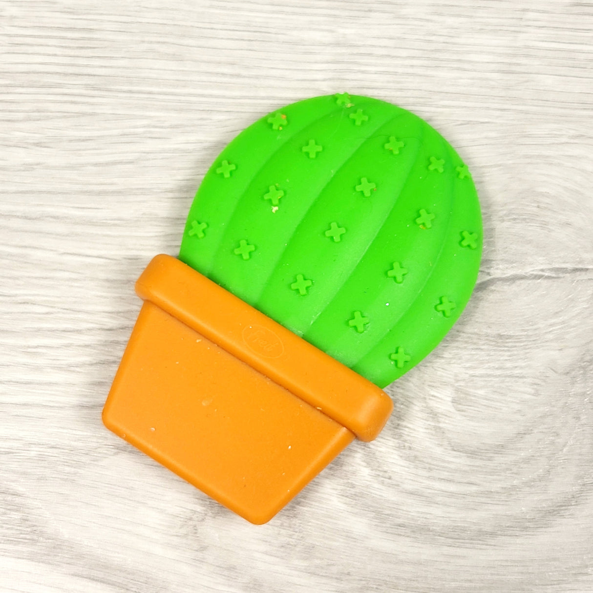 Cactus shaped silicone teether