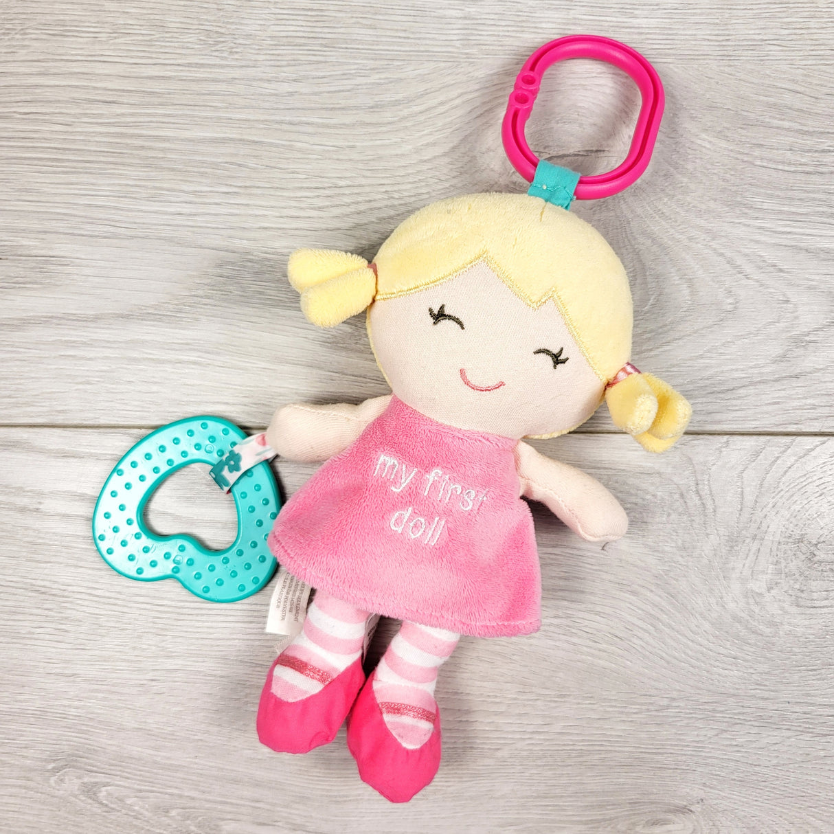 Carters My First Doll Baby Plush Teething Toy