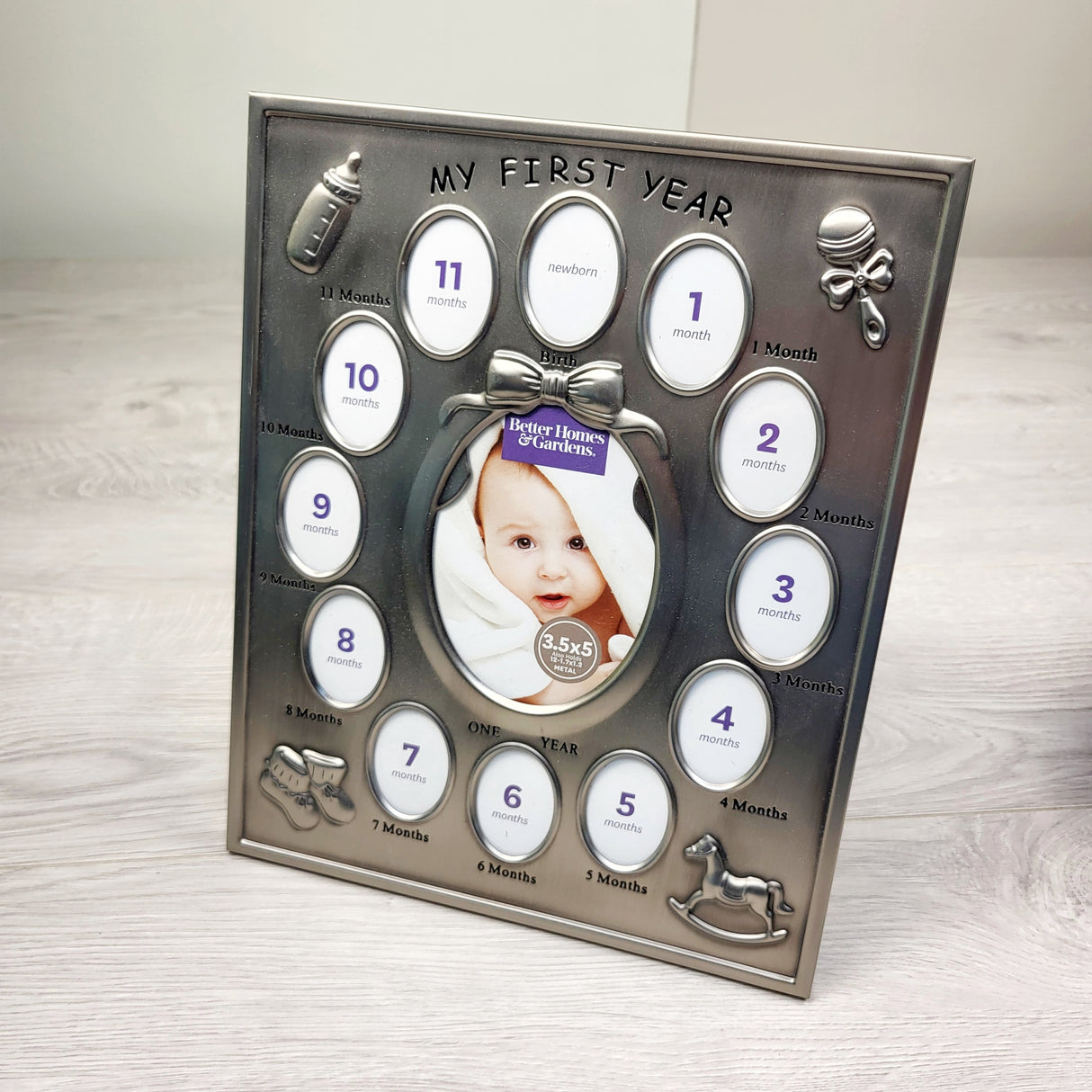 Baby's First Year Milestone Picture Frame (sorry, no shipping)