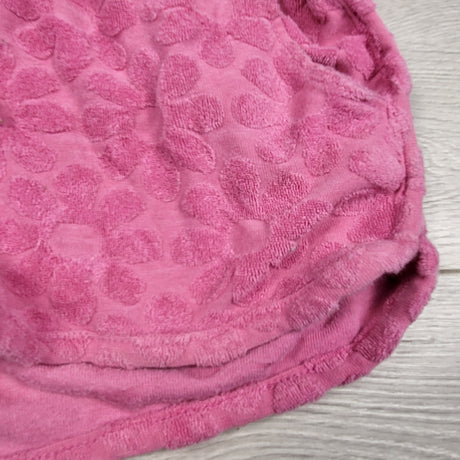 Old Navy pink terrycloth shorts with flowers. Size 8