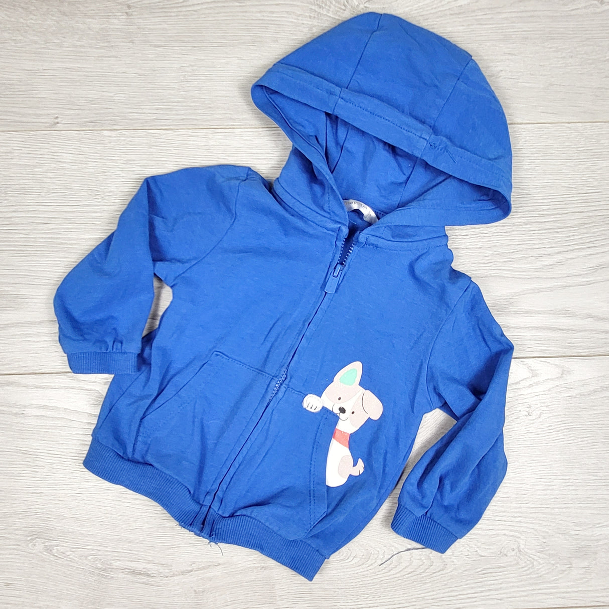 Mayoral blue lightweight zippered hoodie. Size 4-6 months