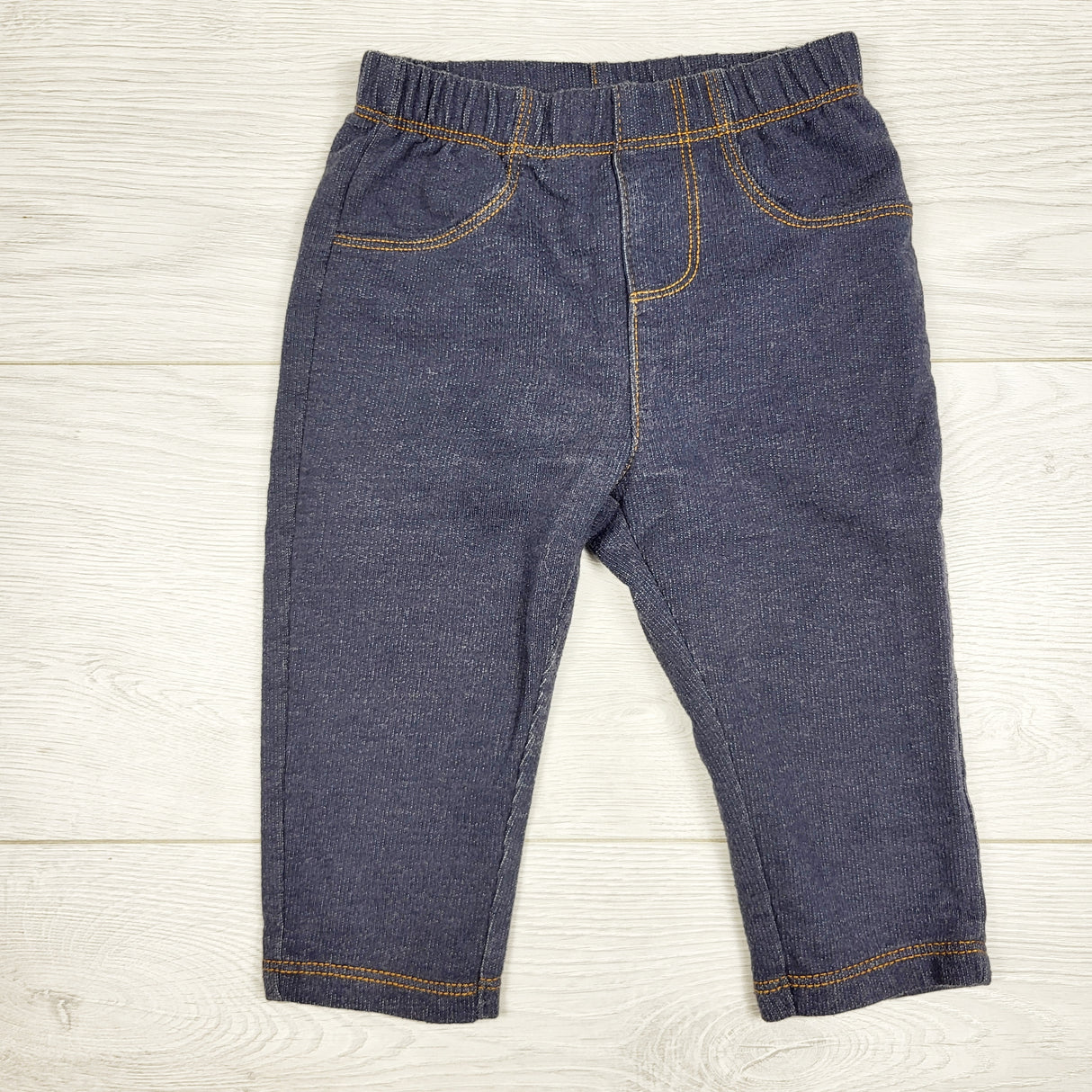 Pekkle denim look cotton pants. Size 9 months
