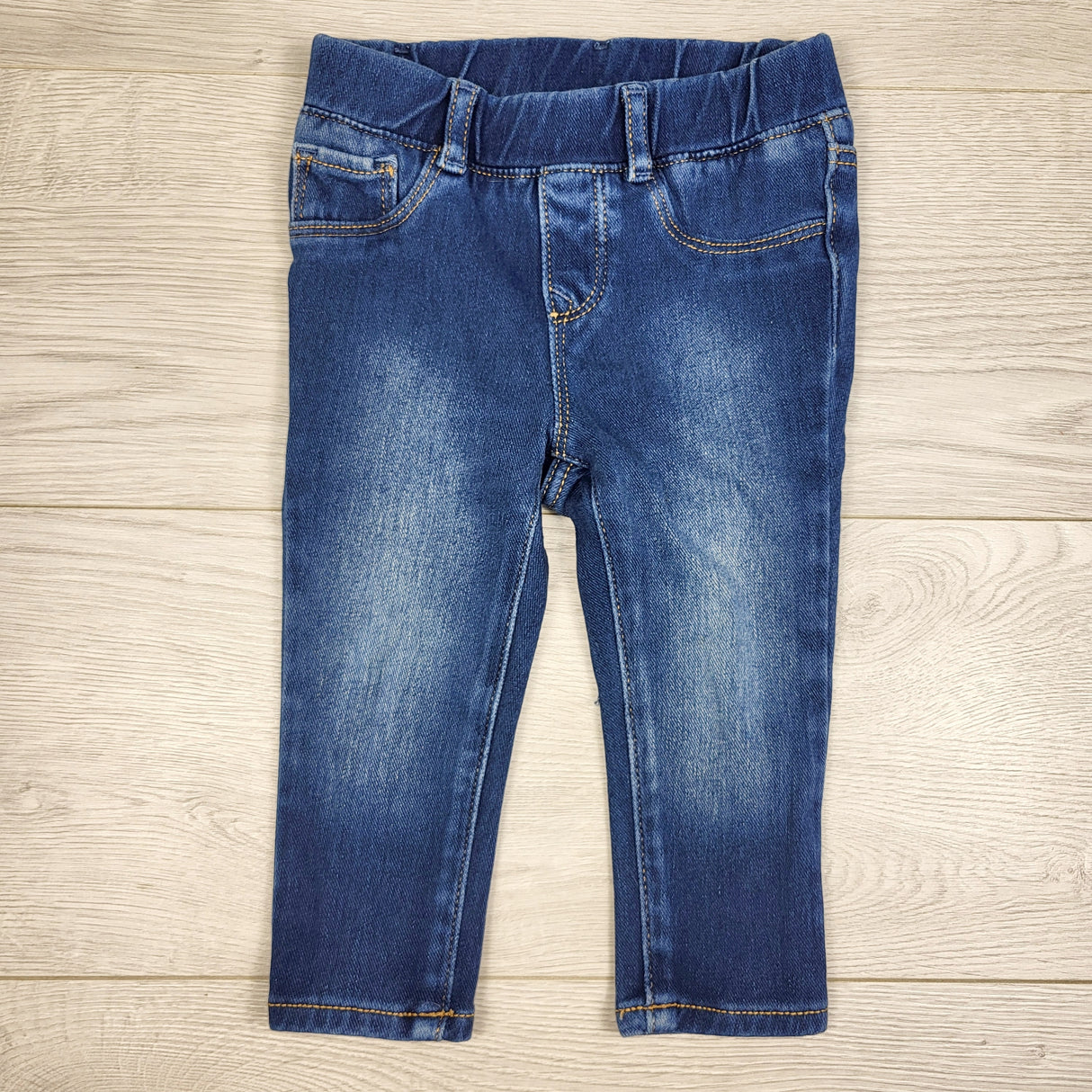 Gap distressed denim jeggings. Size 12-18 months