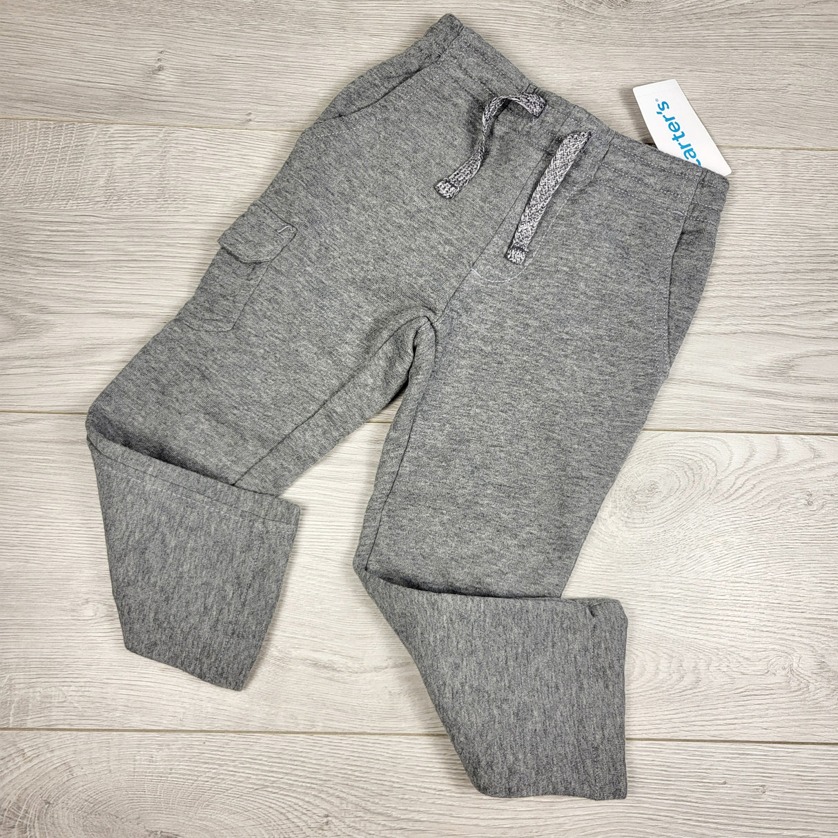 NEW - Carters grey fleecy lined joggers. Size 2T