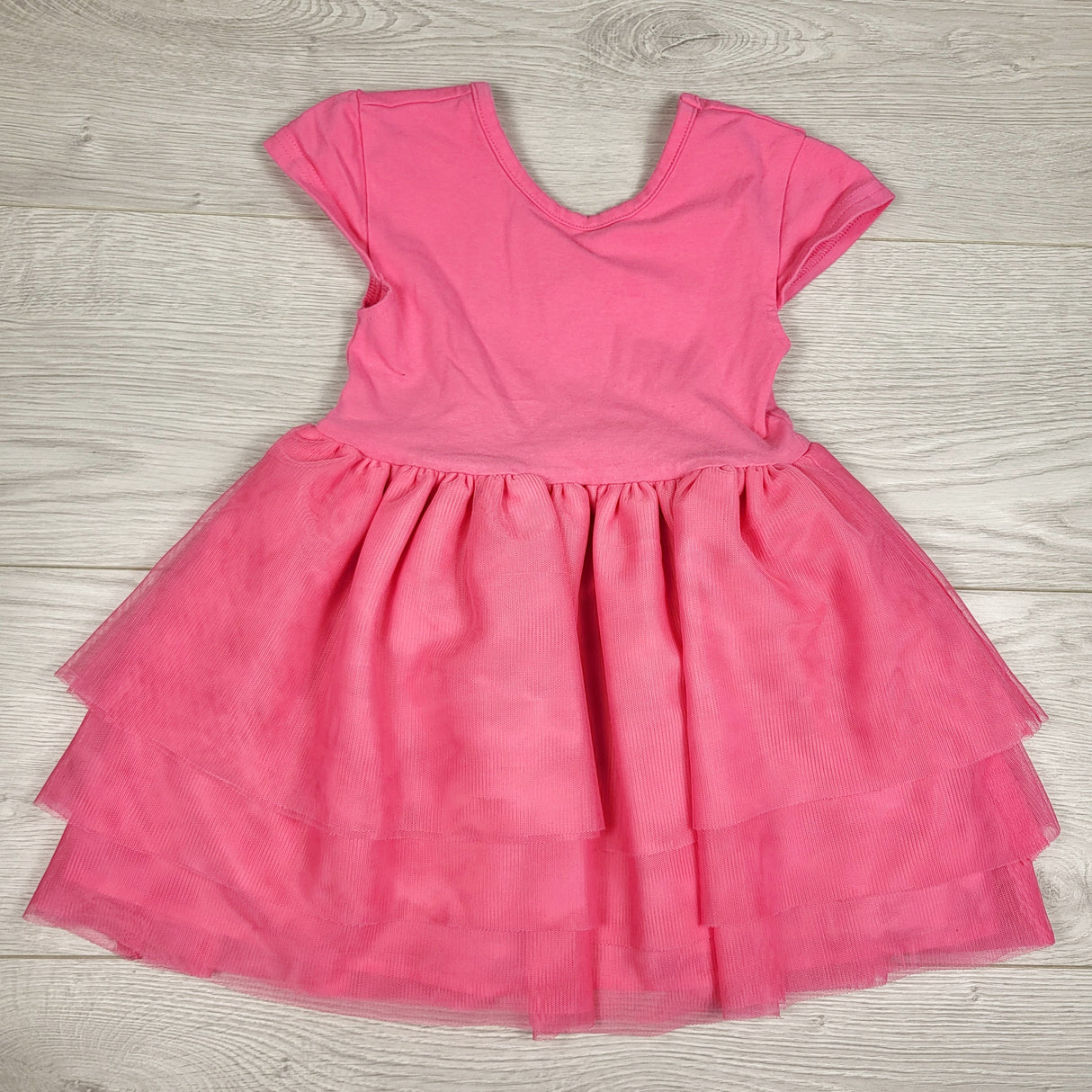 Old Navy pink dress with tulle skirting. Size 3T