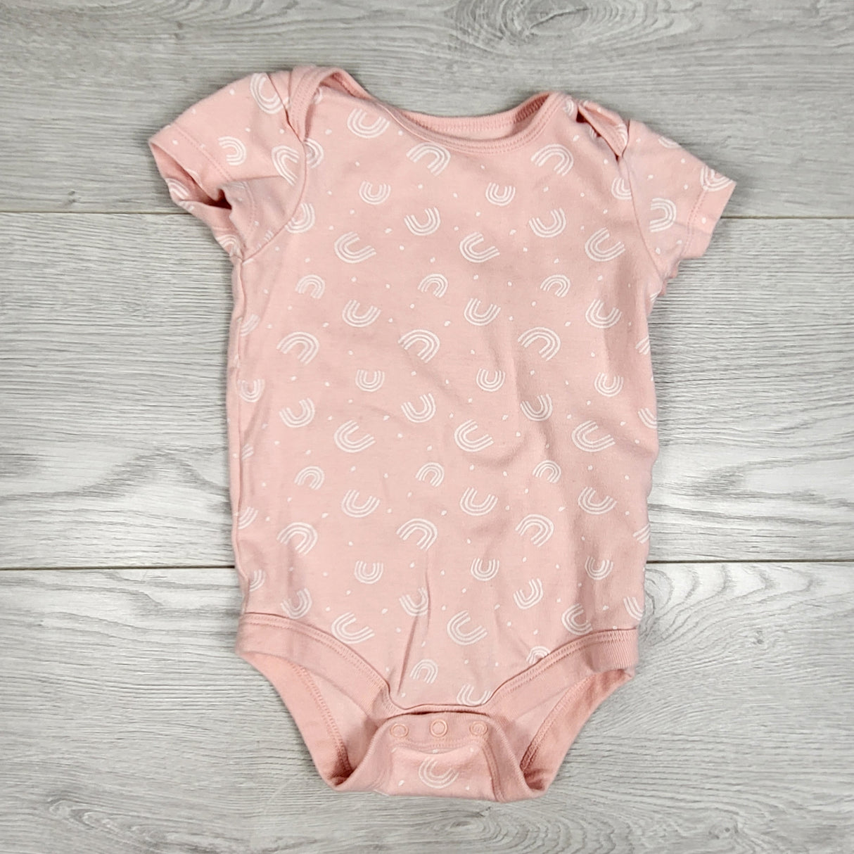 George pink bodysuit with rainbows. Size 6-12 months