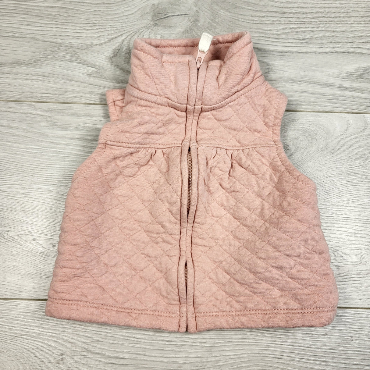 Carters pink quilted vest. Size 3 months