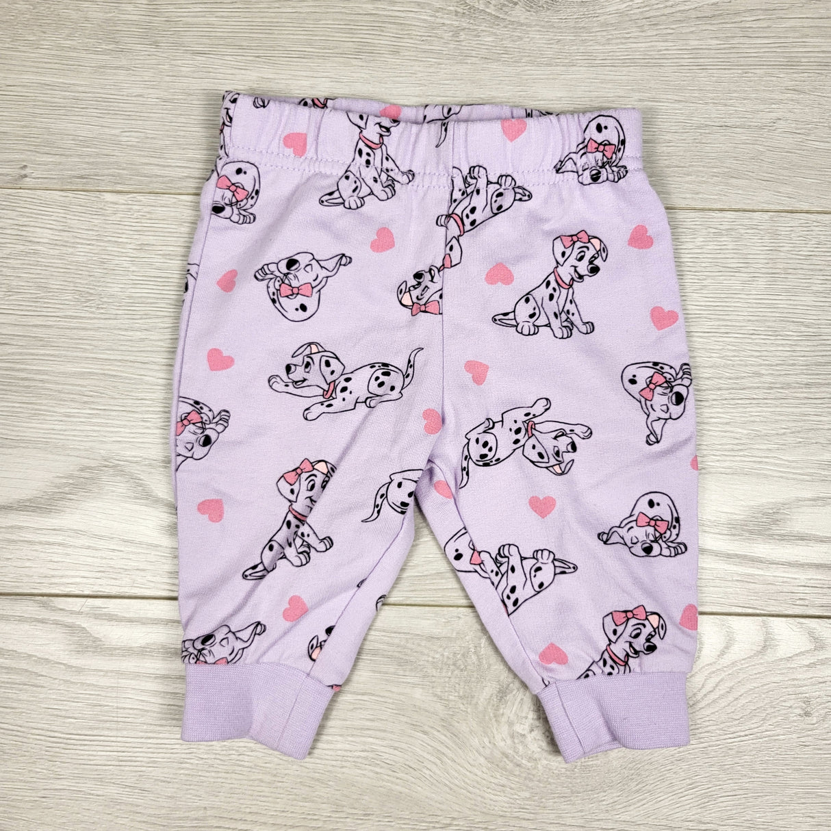 Disney Baby purple 101 Dalmatians pants. Size 3 months
