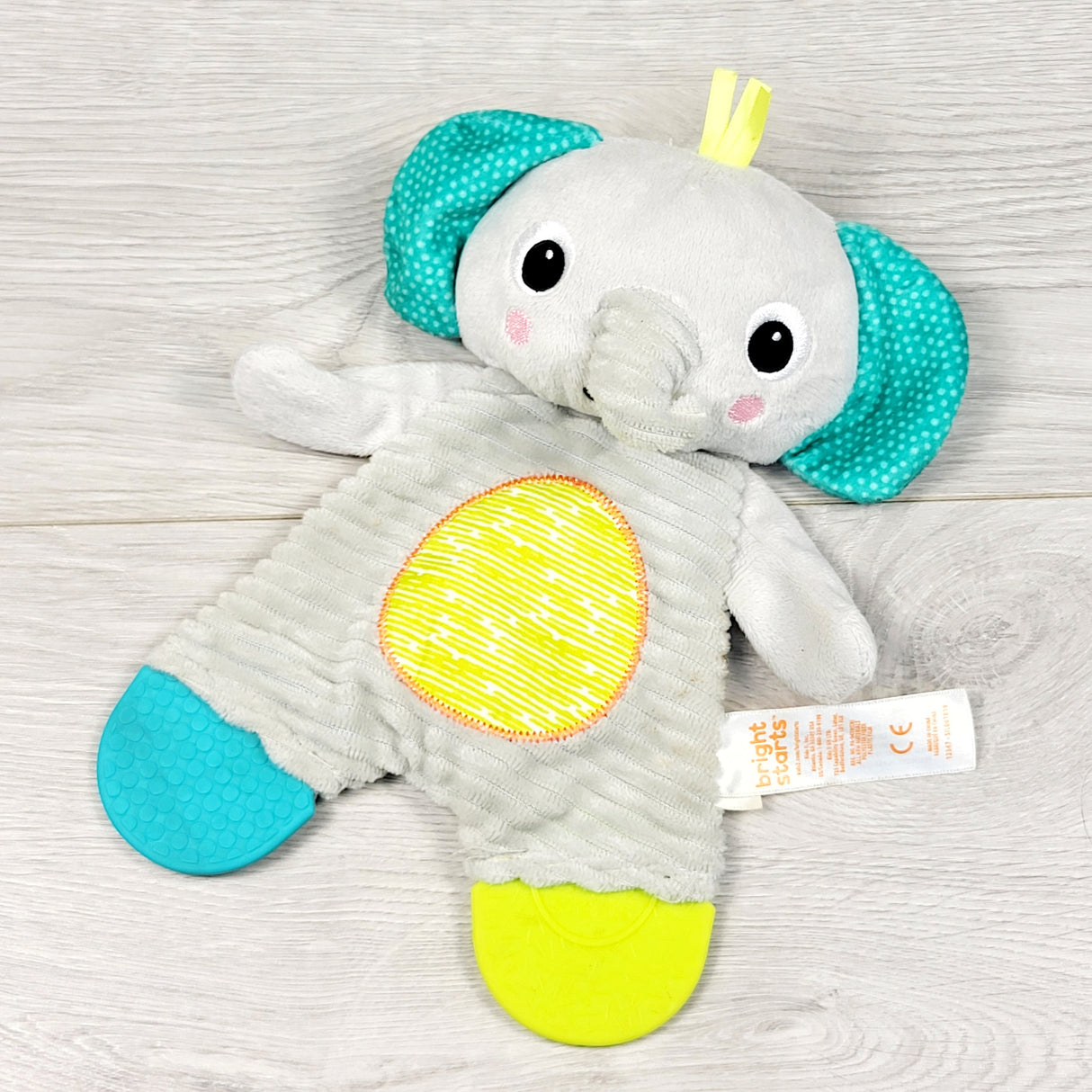 Bright Starts Snuggle & Teethe Plush Elephant Teether