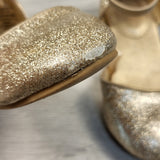 Disney gold glitter shoes. Size 9