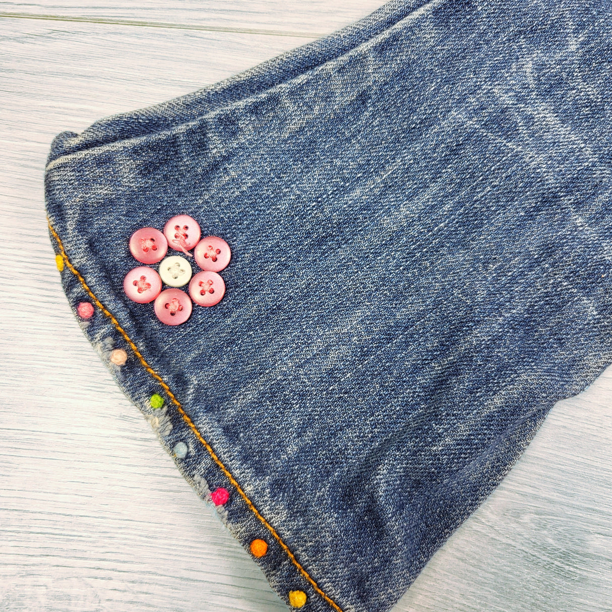 Vintage Gap 2006 embroidered and embellished boot cut jeans. Size 18-24 months