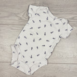 Carters white bodysuit with rockets. Size 3 months