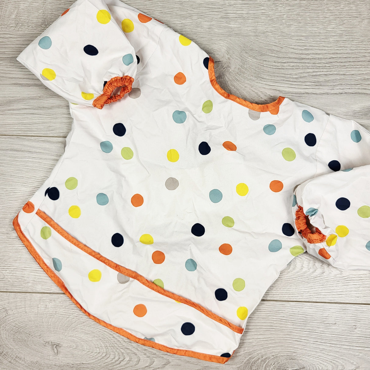 IKEA polka dot long sleeve bib