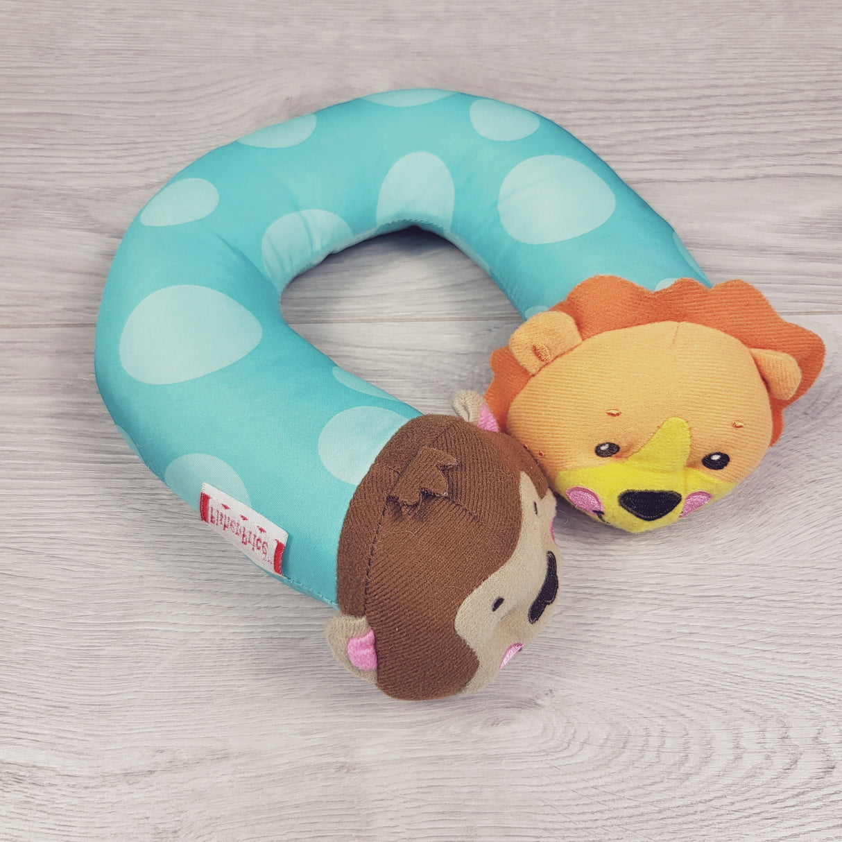 Fisher-Price monkey and lion infant travel neck pillow (sorry, no shipping)