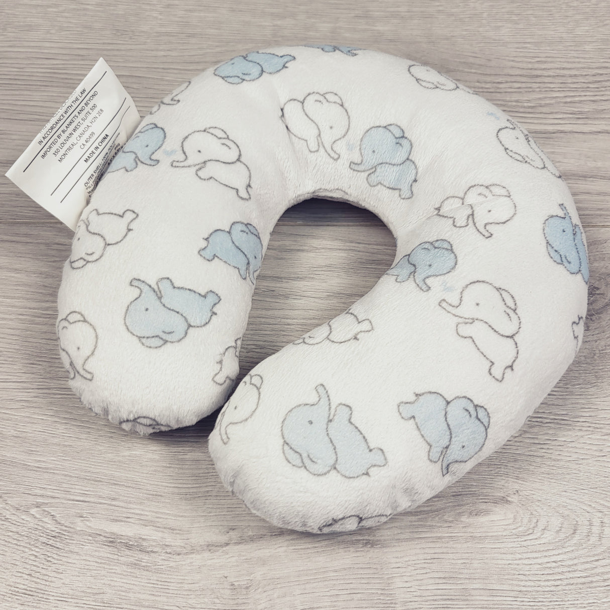 Blankets and Beyond elephant print infant travel neck pillow (sorry, no shipping)